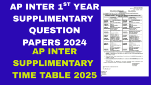 AP INTER 1ST YEAR QUESTION PAPERS 2024