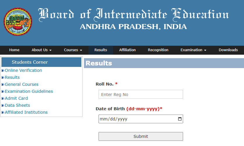 Ap inter results 2025 released.Click here for inter direct result link